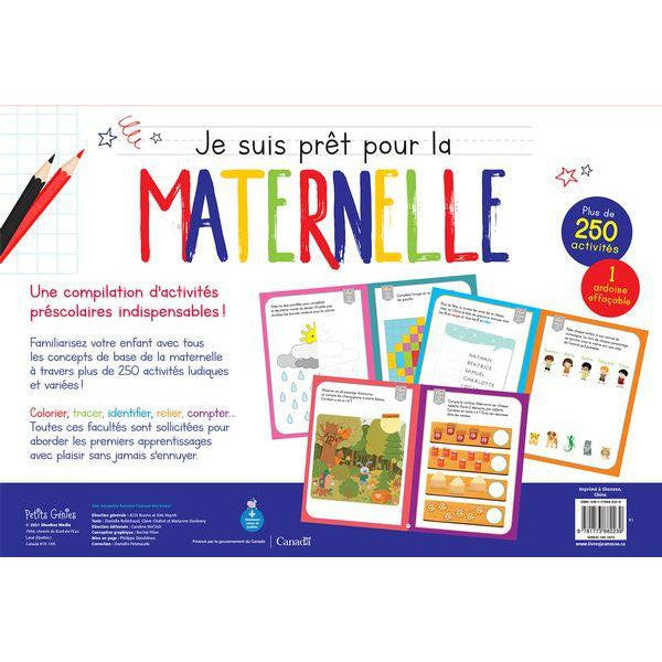 Cahier d'activités - Je suis prêt pour la maternelle 5 ans (pad géant)-Petits Génies-Boutique LeoLudo