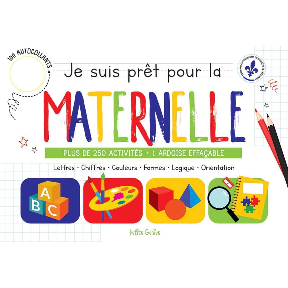 Cahier d'activités - Je suis prêt pour la maternelle 5 ans (pad géant)-Cahier d'activités-Petits Génies-Boutique LeoLudo