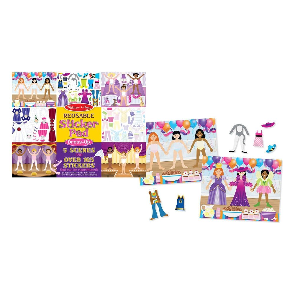 Cahier et autocollants réutilisables - Je m'habille - Art & bricolage - Boutique LeoLudo - Melissa & Doug