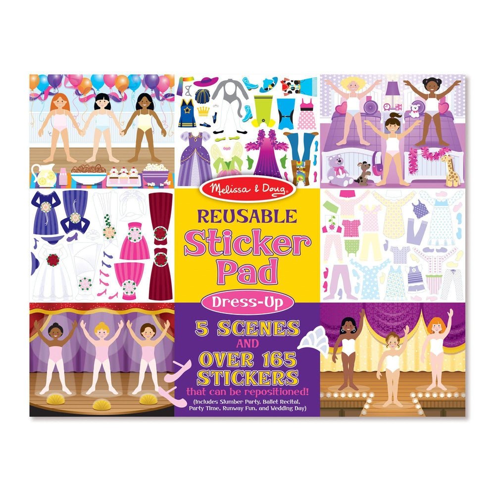 Cahier et autocollants réutilisables - Je m'habille - Art & bricolage - Boutique LeoLudo - Melissa & Doug