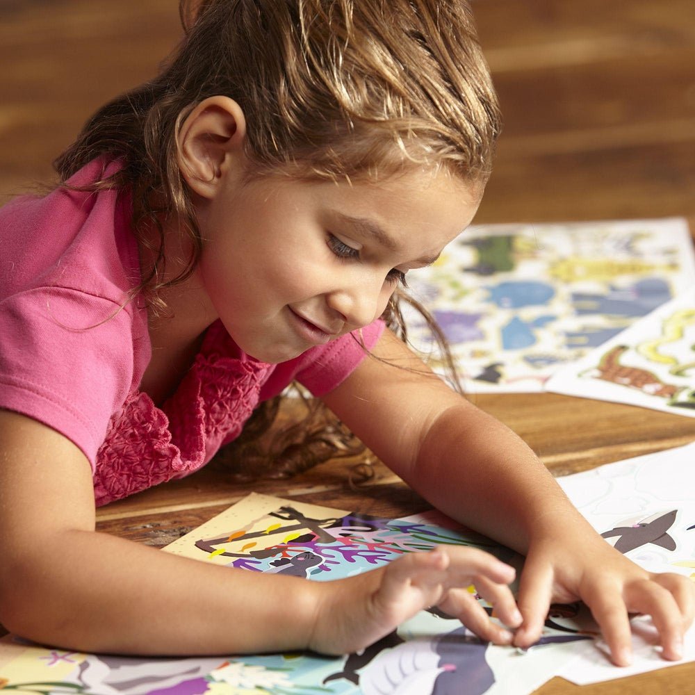 Cahier et autocollants réutilisables - Place l'animal dans son habitat - Art & bricolage - Boutique LeoLudo - Melissa & Doug