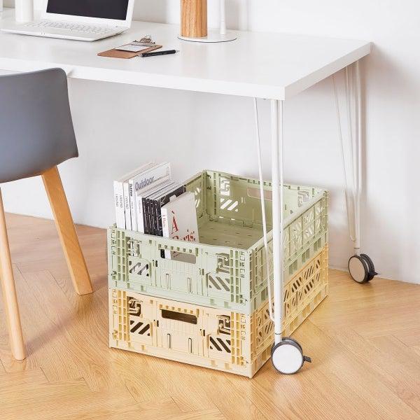 Caisse pliante Midi - Gris (moyen)-Aykasa-Boutique LeoLudo