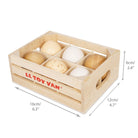 Caissette de demi - douzaine d'oeufs en bois - Jouets d'imitation - Boutique LeoLudo - Le Toy Van