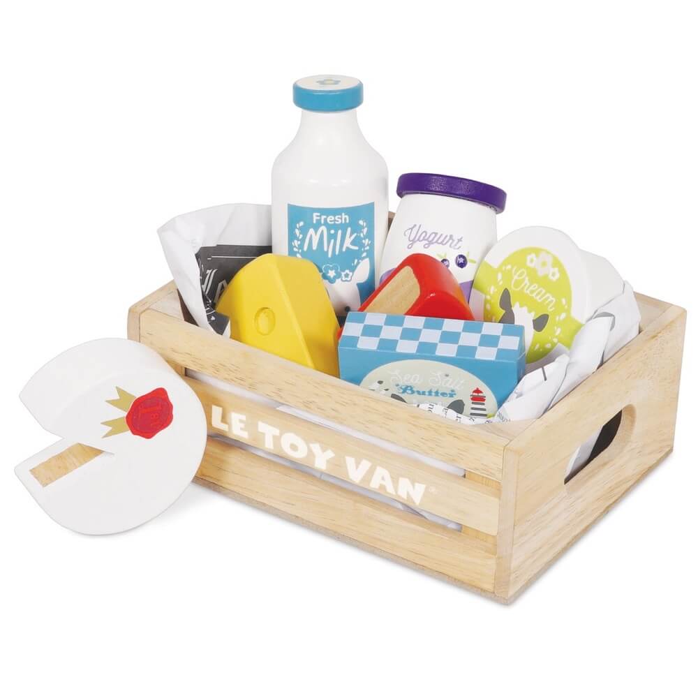 Caissette de fromage et produits laitiers - Jouets d'imitation - Boutique LeoLudo - Le Toy Van