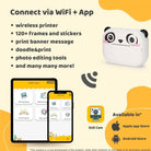 Caméra numérique à impression instantanée - Koko le panda (modèle P) - Jeux électroniques - Boutique LeoLudo - Kidamento