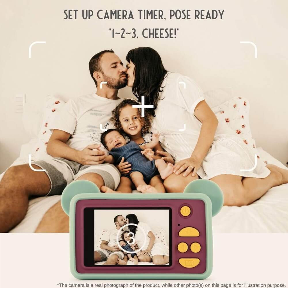 Caméra numérique photo + vidéo - Mikayo l'ourson (modèle C) - Jeux électroniques - Boutique LeoLudo - Kidamento