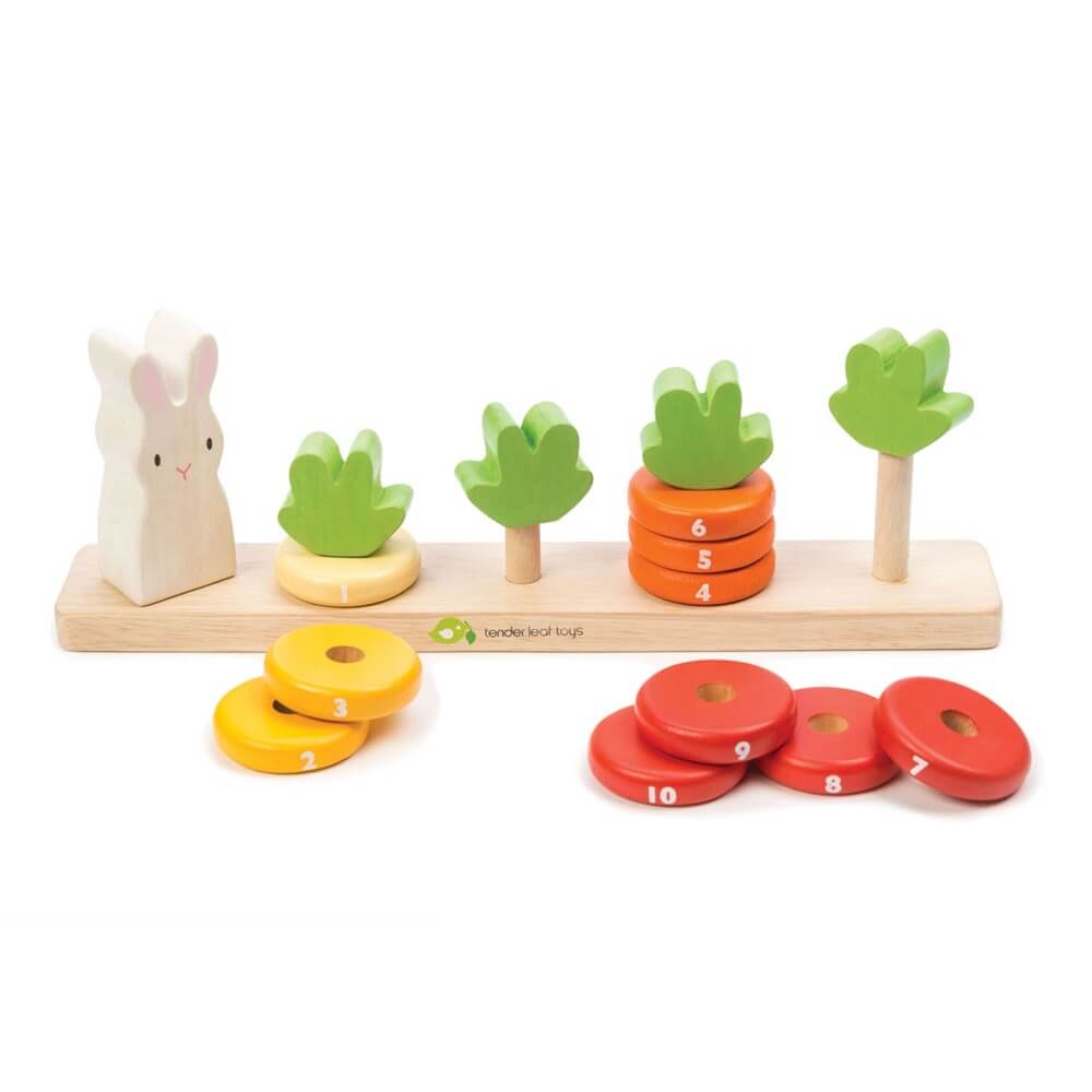 Carottes à compter et empiler - Jouets à trier & empiler - Boutique LeoLudo - Tender Leaf Toys