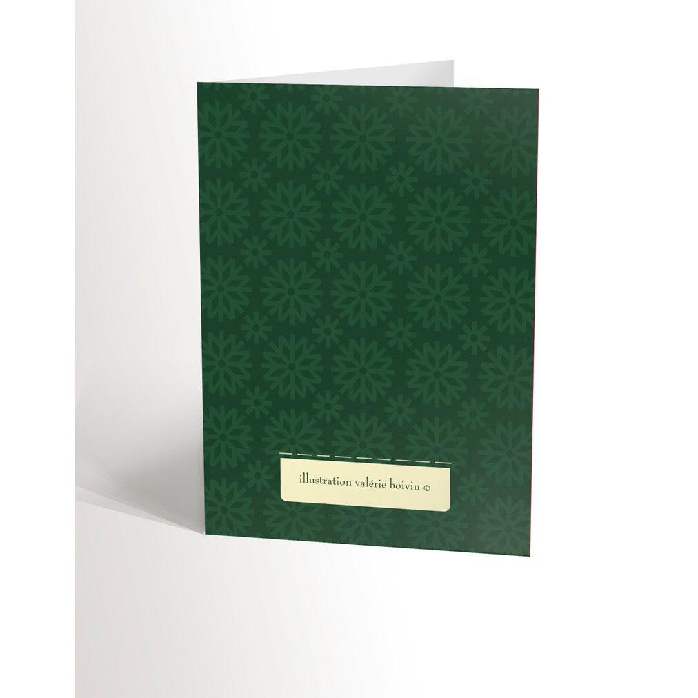 Carte de Noël (sans texte) - Cartes de souhaits - Boutique LeoLudo - Valerie Boivin