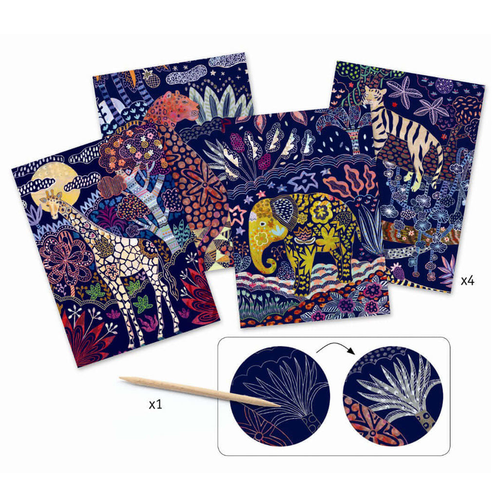 Cartes à gratter - Nature luxuriante-Djeco-Boutique LeoLudo