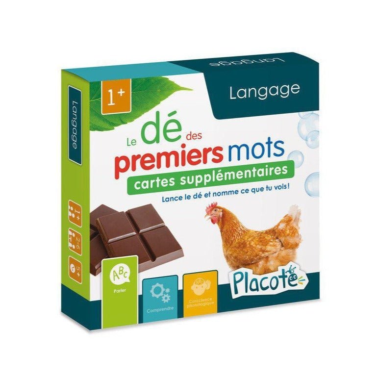 Cartes supplémentaires pour Dé des premiers mots - Jeux éducatifs - Boutique LeoLudo - Placote