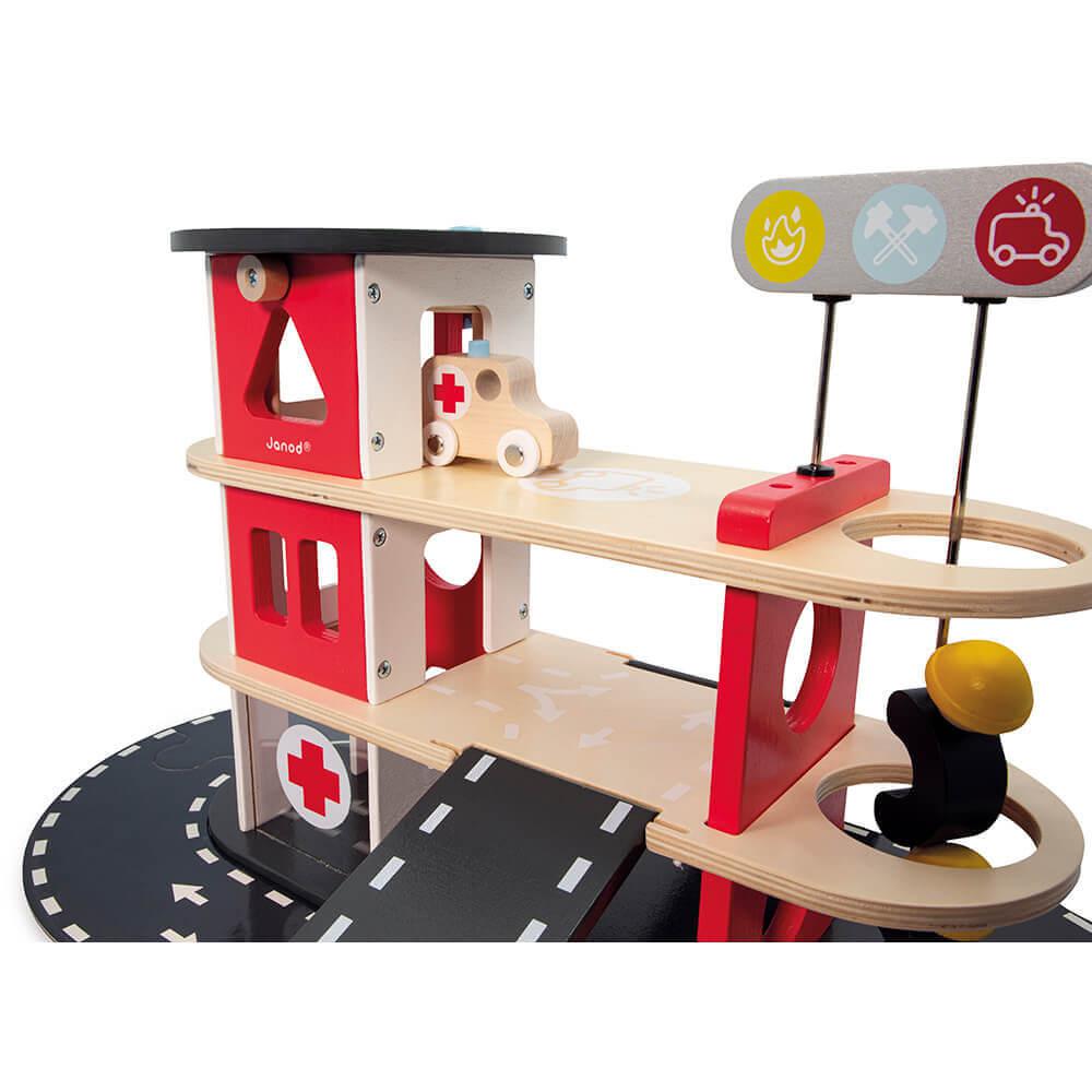 Caserne de pompiers Bolid - Ensembles de jeu - Boutique LeoLudo - Janod