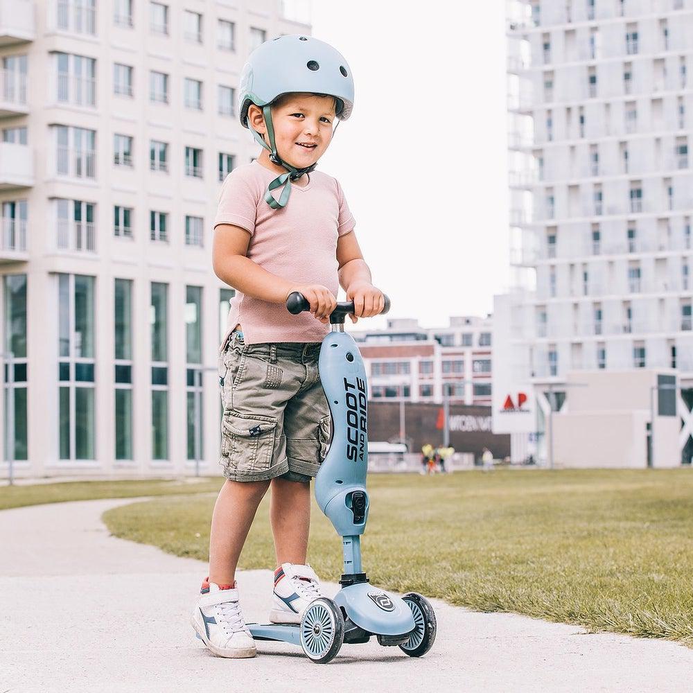 Casque Bleu Acier (XXS–S) - Jeux d'extérieur - Boutique LeoLudo - Scoot & Ride