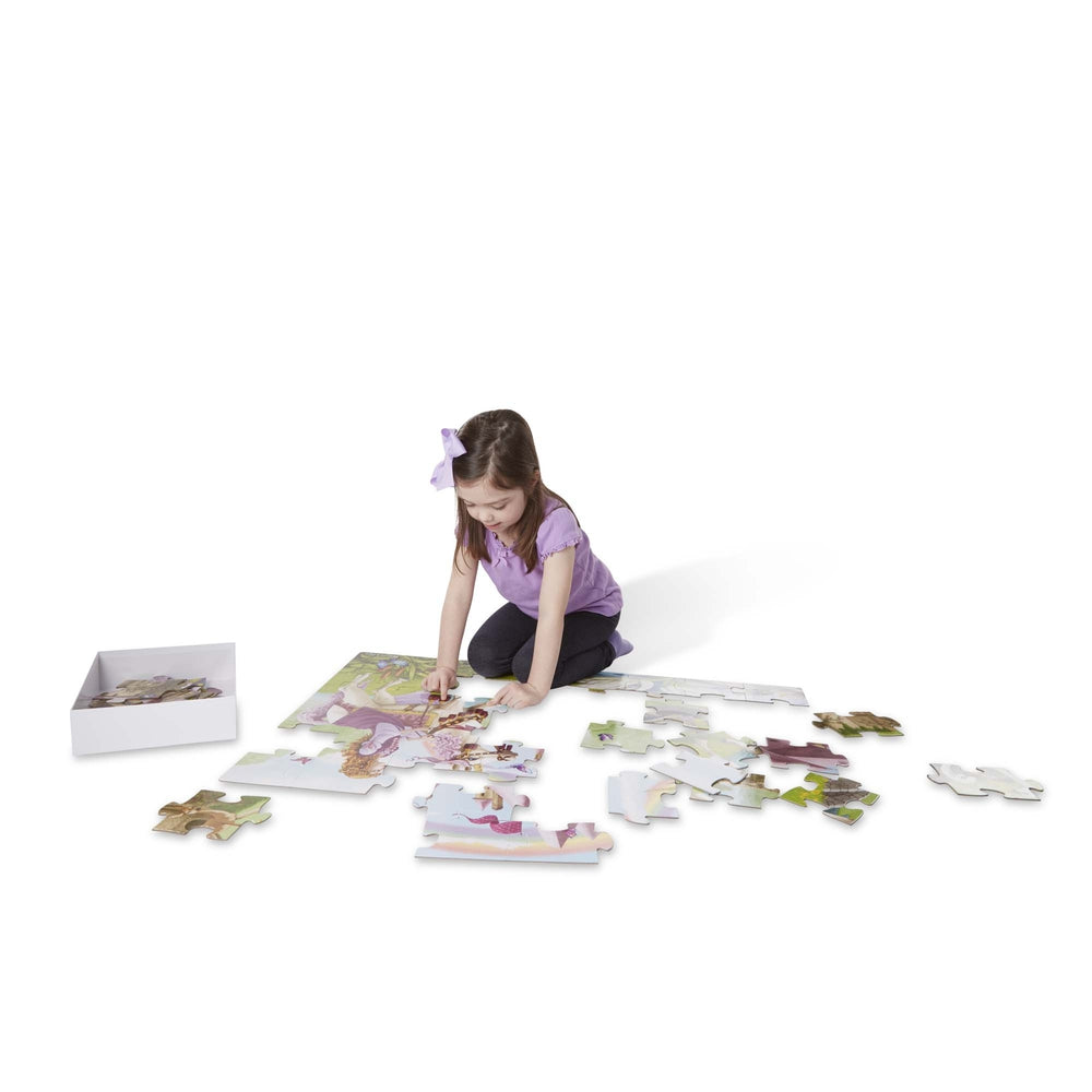 Casse-tête de plancher - Princesses (48 mcx)-Melissa & Doug-Boutique LeoLudo