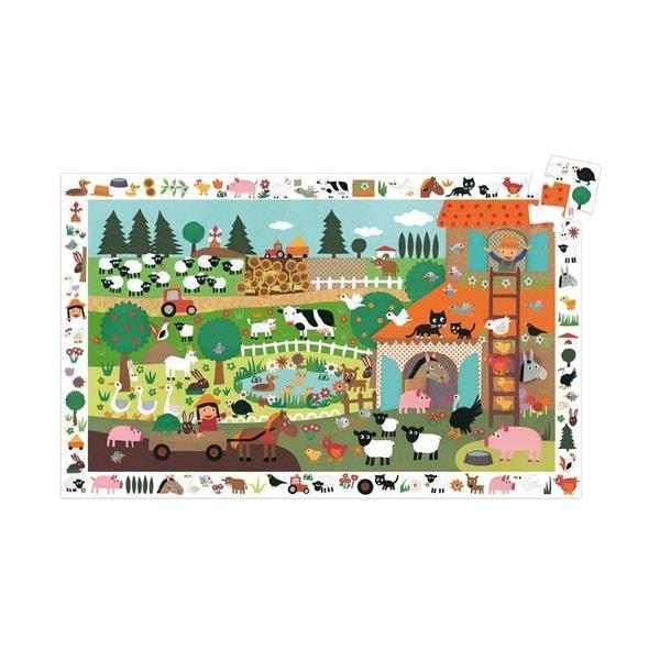 Casse - tête d'obervation - Ferme (35 mcx) - Casse - têtes - Boutique LeoLudo - Djeco