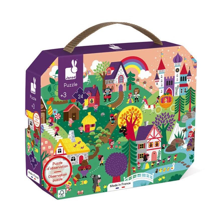 Casse - tête d'observation - Les contes (24 pcs) - Casse - têtes - Boutique LeoLudo - Janod