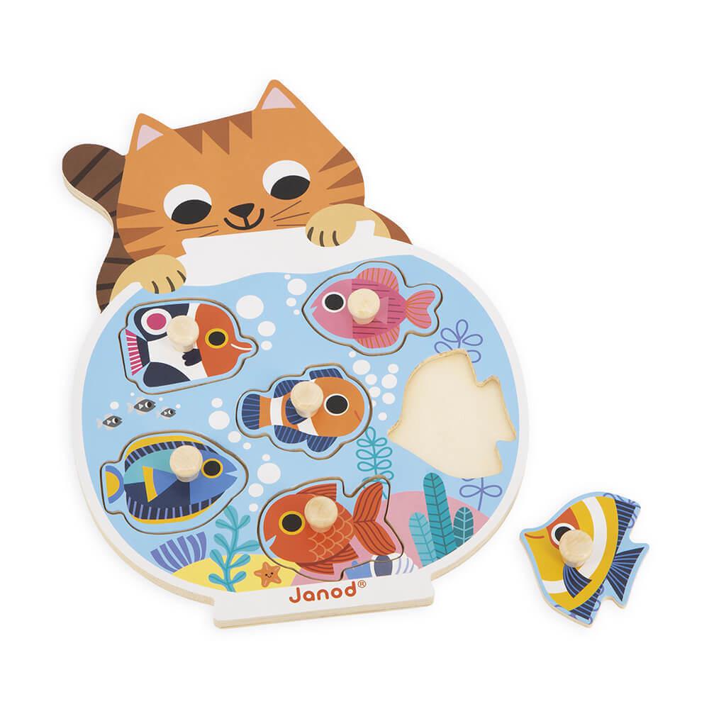 Casse - tête en bois - Aquarium (6 pcs) - Casse - têtes - Boutique LeoLudo - Janod