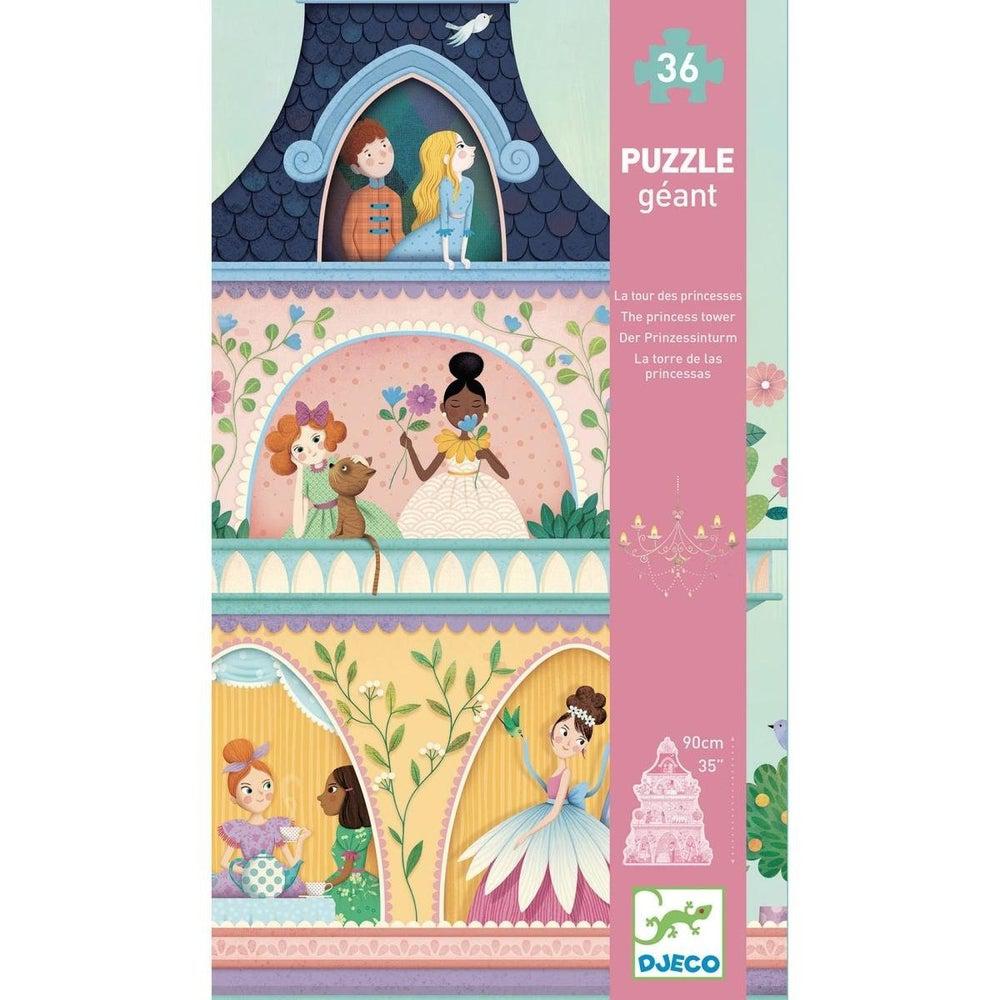 Casse-tête géant - La tour des princesses (36 pcs)-Casse-têtes-Djeco-Boutique LeoLudo