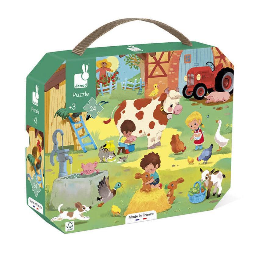 Casse - tête - Journée à la ferme (24 pcs) - Casse - têtes - Boutique LeoLudo - Janod