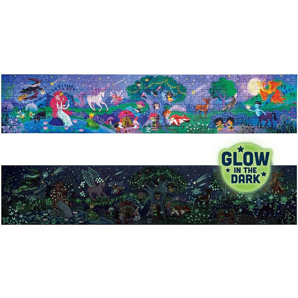 Casse - tête phosphorescent - Forêt magique (200 pcs) - Casse - têtes - Boutique LeoLudo - Hape