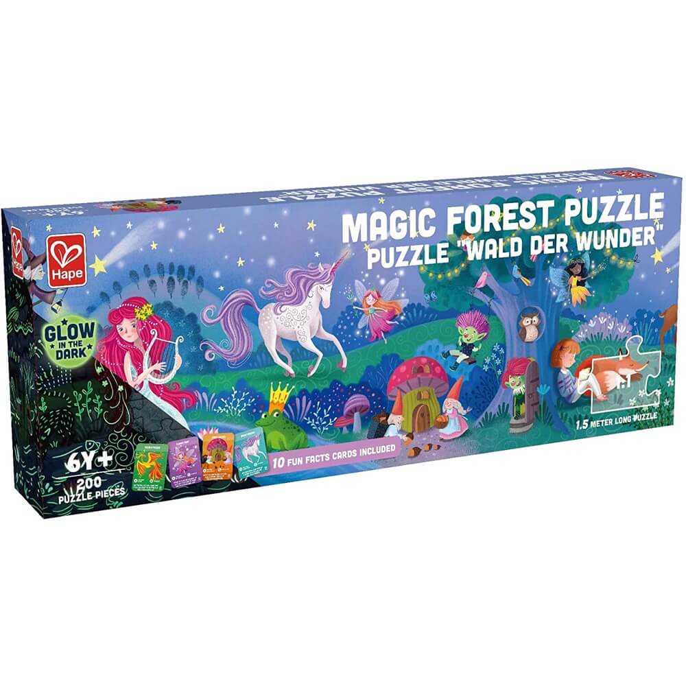 Casse - tête phosphorescent - Forêt magique (200 pcs) - Casse - têtes - Boutique LeoLudo - Hape