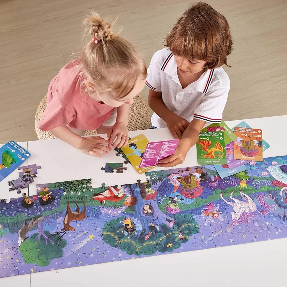 Casse - tête phosphorescent - Forêt magique (200 pcs) - Casse - têtes - Boutique LeoLudo - Hape