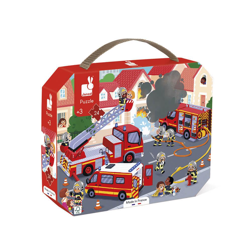 Casse-tête - Pompiers (24 mcx)-Casse-têtes-Janod-Boutique LeoLudo