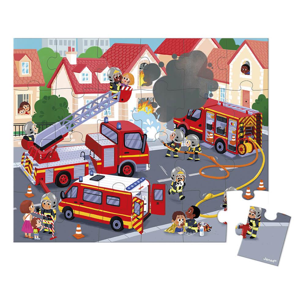 Casse - tête - Pompiers (24 pcs) - Casse - têtes - Boutique LeoLudo - Janod
