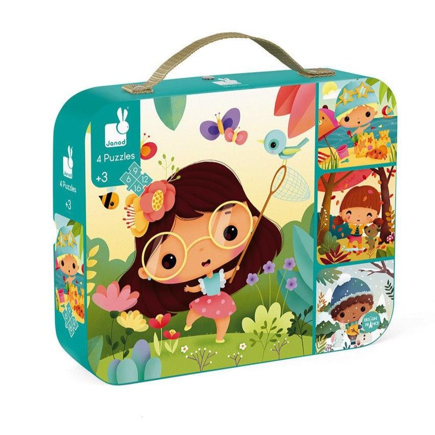 Casse - tête progressif - Saisons (6, 9, 12, et 16 pcs) - Casse - têtes - Boutique LeoLudo - Janod