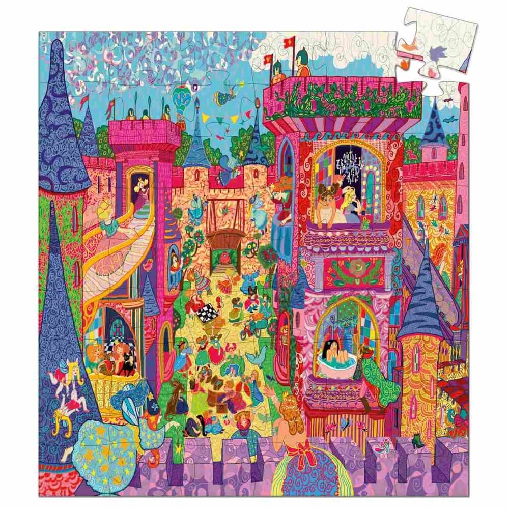 Casse - tête silhouette - Château féérique (54 pcs) - Casse - têtes - Boutique LeoLudo - Djeco