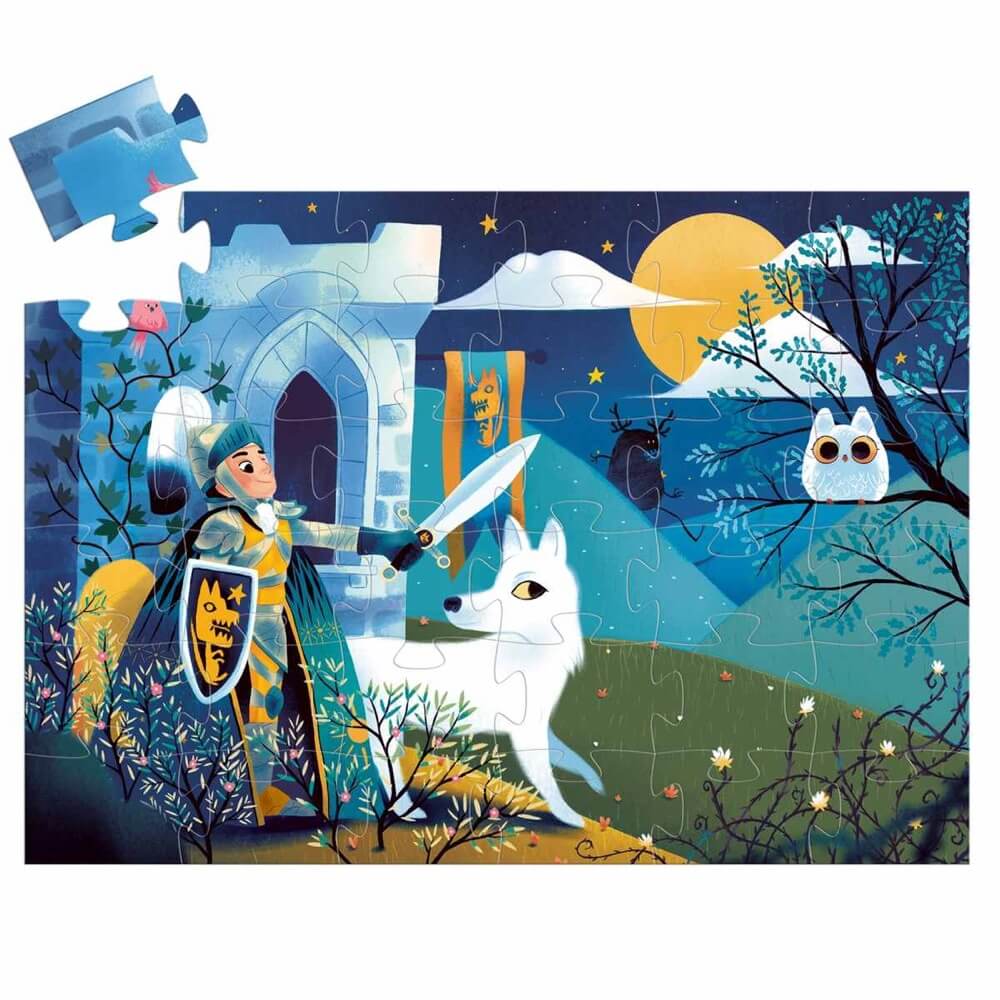 Casse - tête silhouette - Chevalier de la pleine lune (36 pcs) - Casse - têtes - Boutique LeoLudo - Djeco