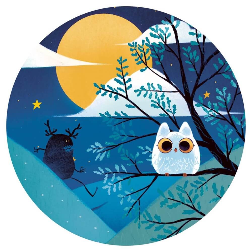 Casse-tête silhouette - Chevalier de la pleine lune (36 pcs)-Djeco-Boutique LeoLudo