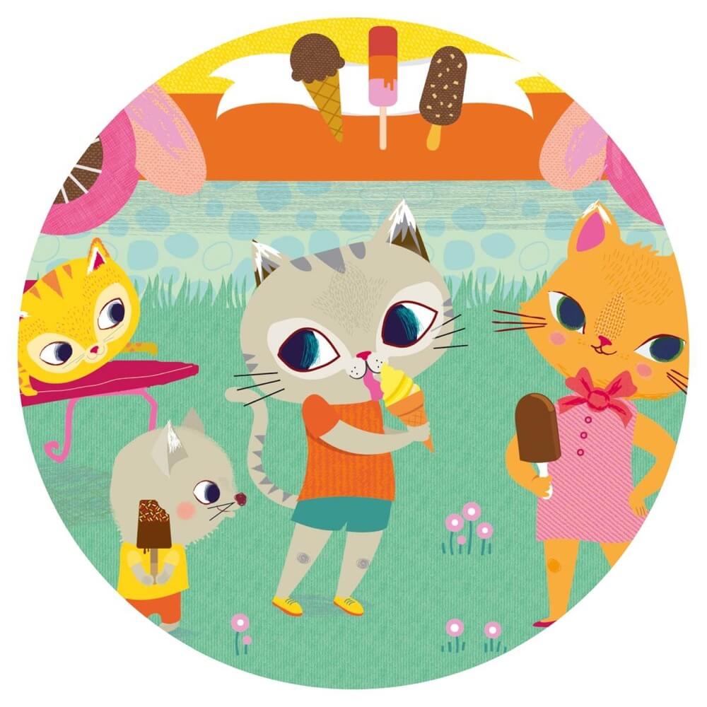 Casse - tête silhouette - Le camion de crème glacée (16 pcs) - Casse - têtes - Boutique LeoLudo - Djeco