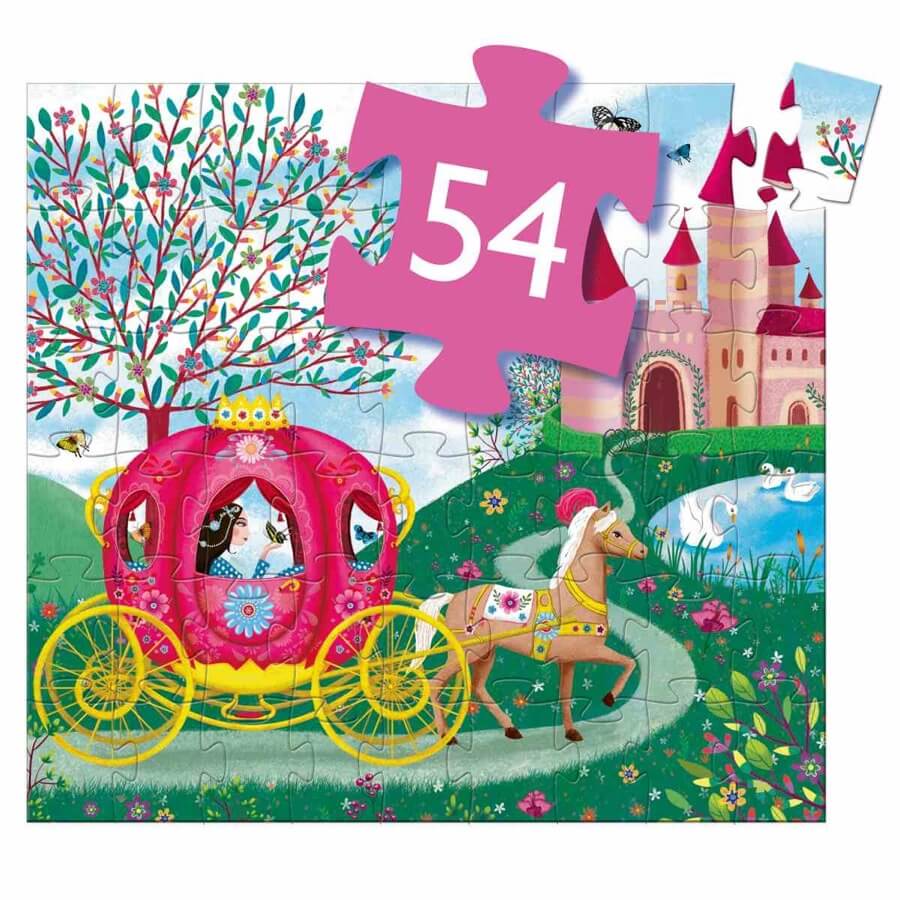 Casse - tête silhouette - Le carrosse d'Élise (54 pcs) - Casse - têtes - Boutique LeoLudo - Djeco