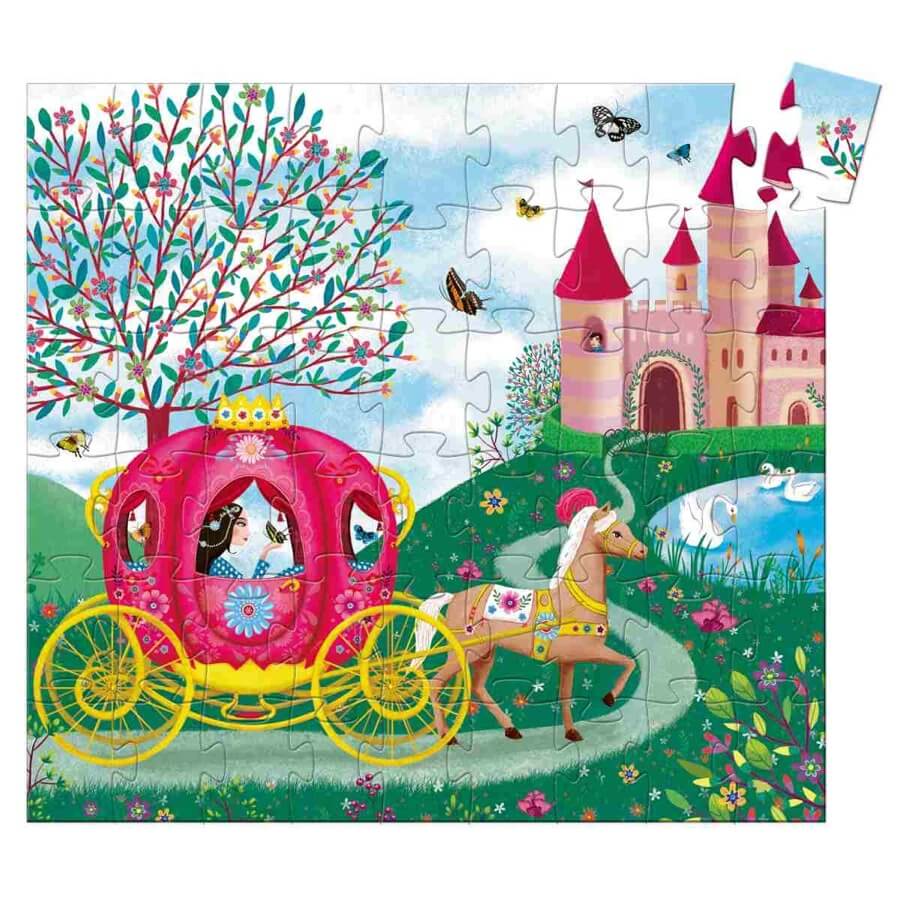 Casse - tête silhouette - Le carrosse d'Élise (54 pcs) - Casse - têtes - Boutique LeoLudo - Djeco