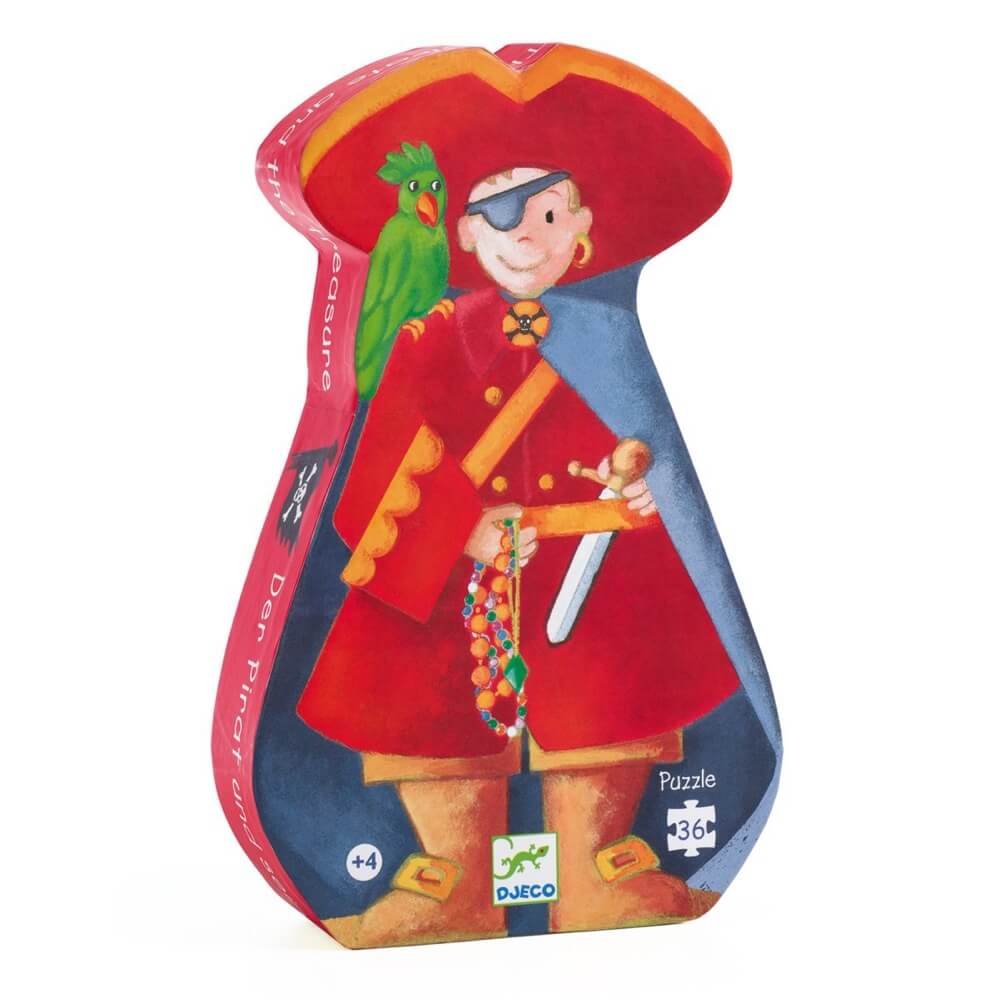 Casse - tête silhouette - Pirate et son trésor (36 pcs) - Casse - têtes - Boutique LeoLudo - Djeco