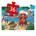 Casse - tête silhouette - Pirate et son trésor (36 pcs) - Casse - têtes - Boutique LeoLudo - Djeco
