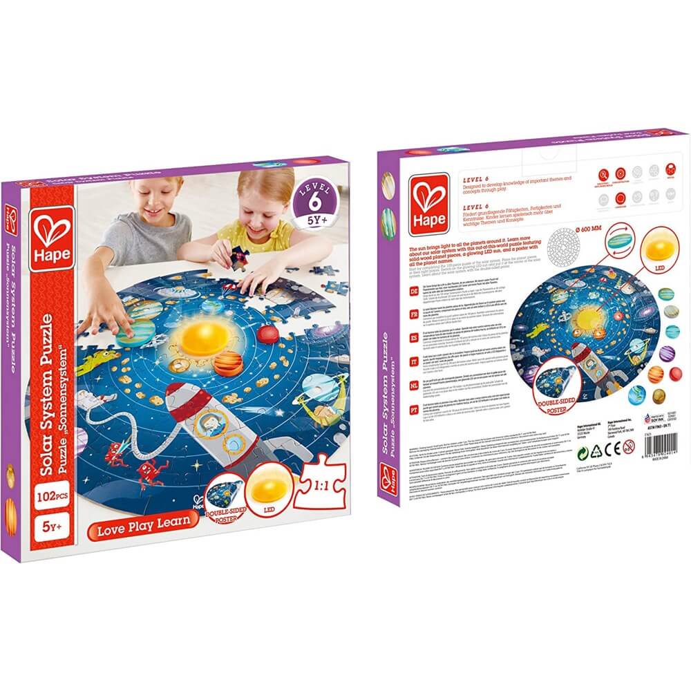 Casse tête - Système solaire (102 pcs) - Casse - têtes - Boutique LeoLudo - Hape