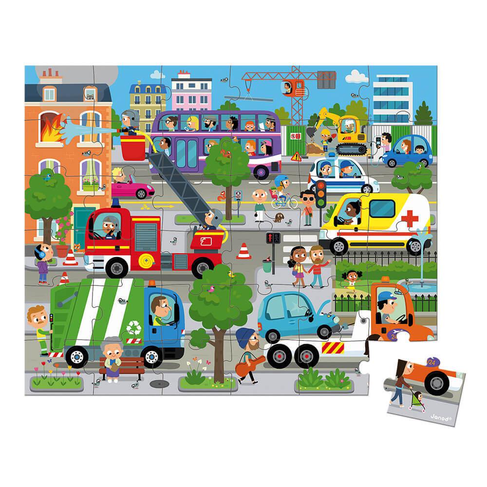 Casse - tête - Ville (36 pcs) - Casse - têtes - Boutique LeoLudo - Janod
