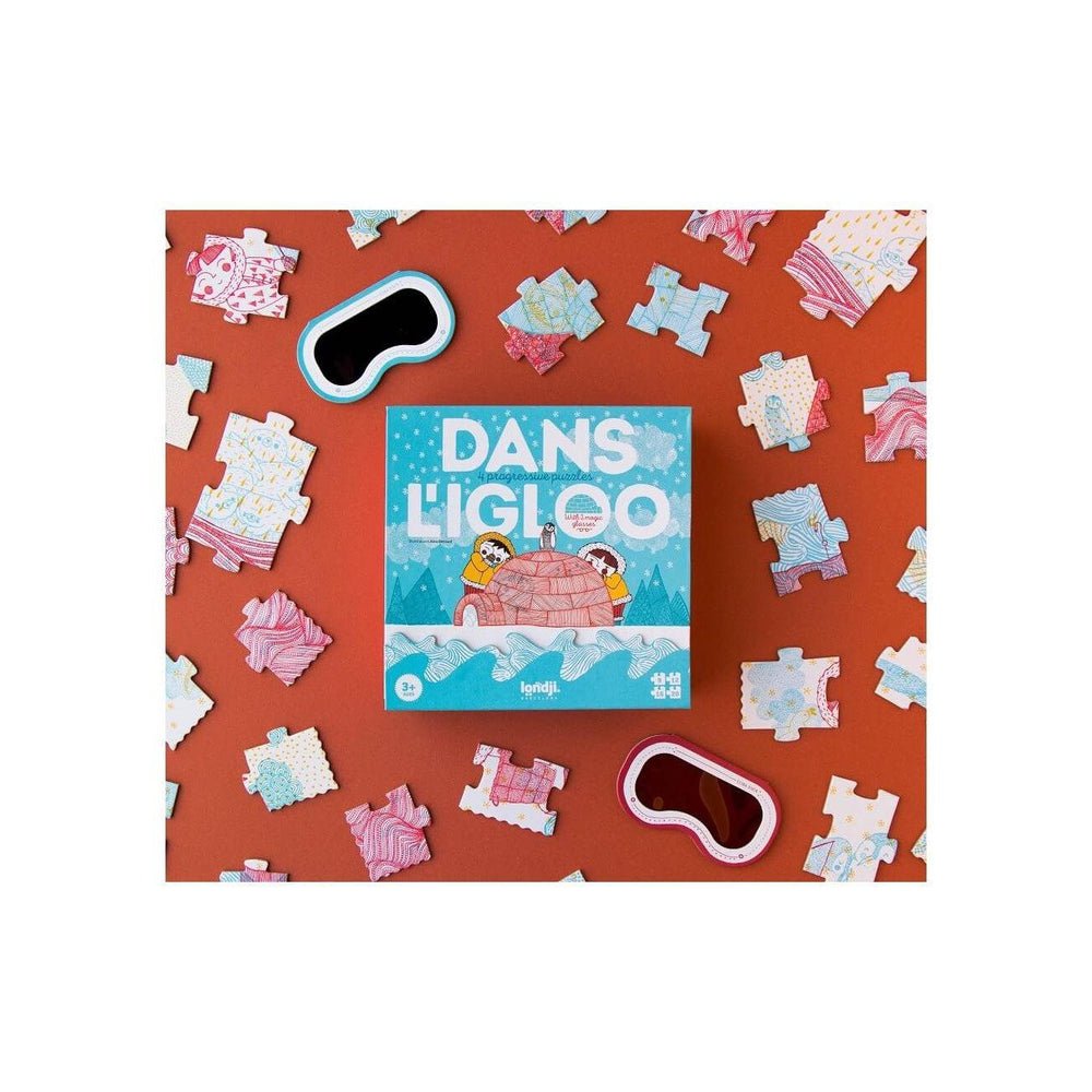 Casse - têtes évolutifs - Dans l'igloo (9 à 20 pcs) - Casse - têtes - Boutique LeoLudo - Londji