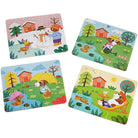 Casse - têtes évolutifs en bois - Les 4 saisons (4 x 6 mcx) - Casse - têtes - Boutique LeoLudo - Vilac
