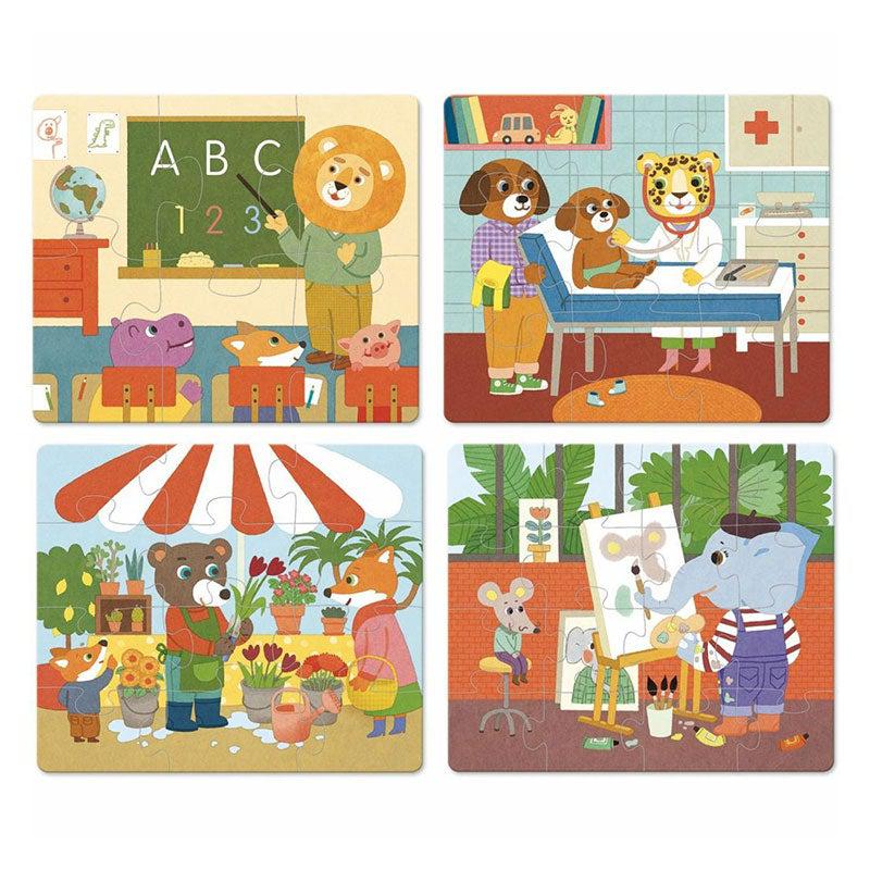 Casse - têtes évolutifs en bois - Les métiers - Casse - têtes - Boutique LeoLudo - Vilac