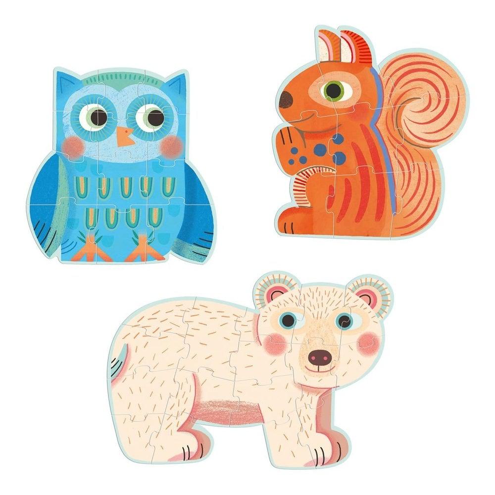 Casse - têtes géants - Dans la forêt (9 à 16 pcs) - Casse - têtes - Boutique LeoLudo - Djeco