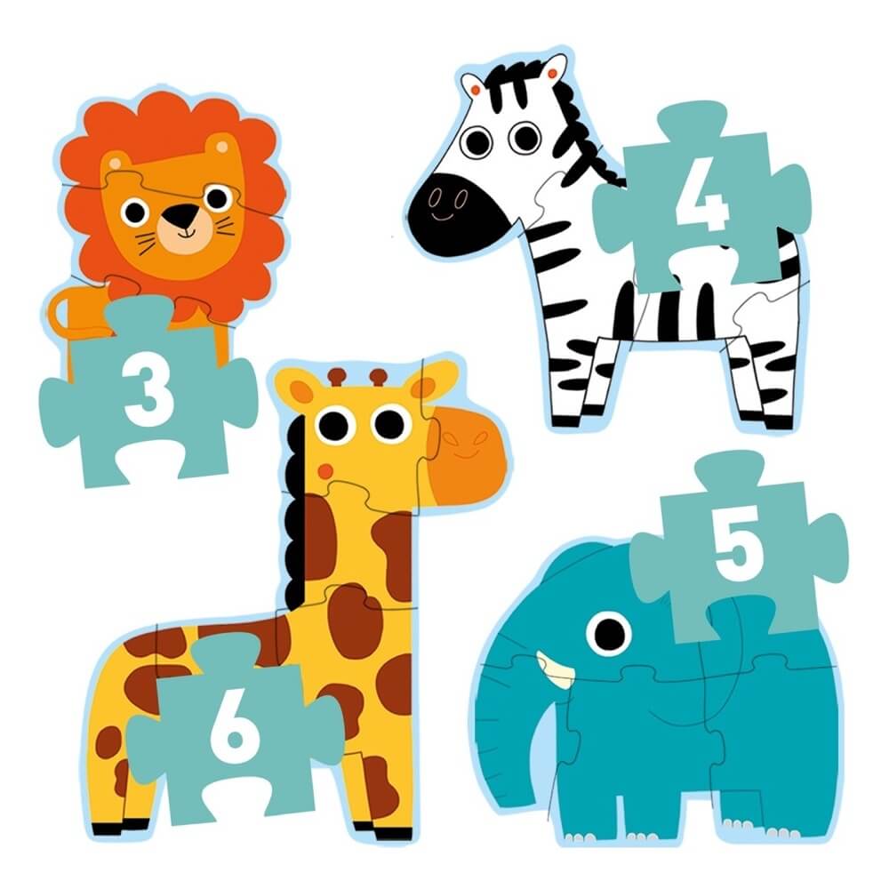 Casse - têtes Primo - Dans la jungle (3 à 6 pcs) - Casse - têtes - Boutique LeoLudo - Djeco