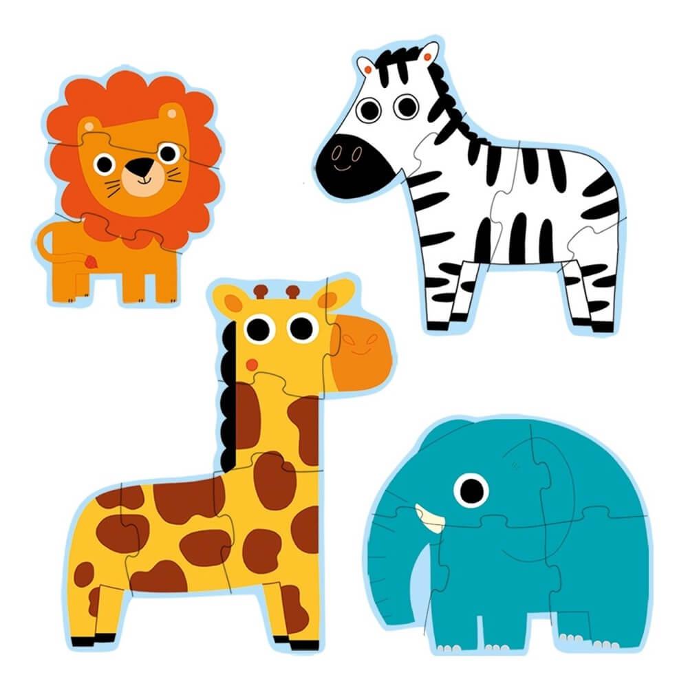 Casse - têtes Primo - Dans la jungle (3 à 6 pcs) - Casse - têtes - Boutique LeoLudo - Djeco