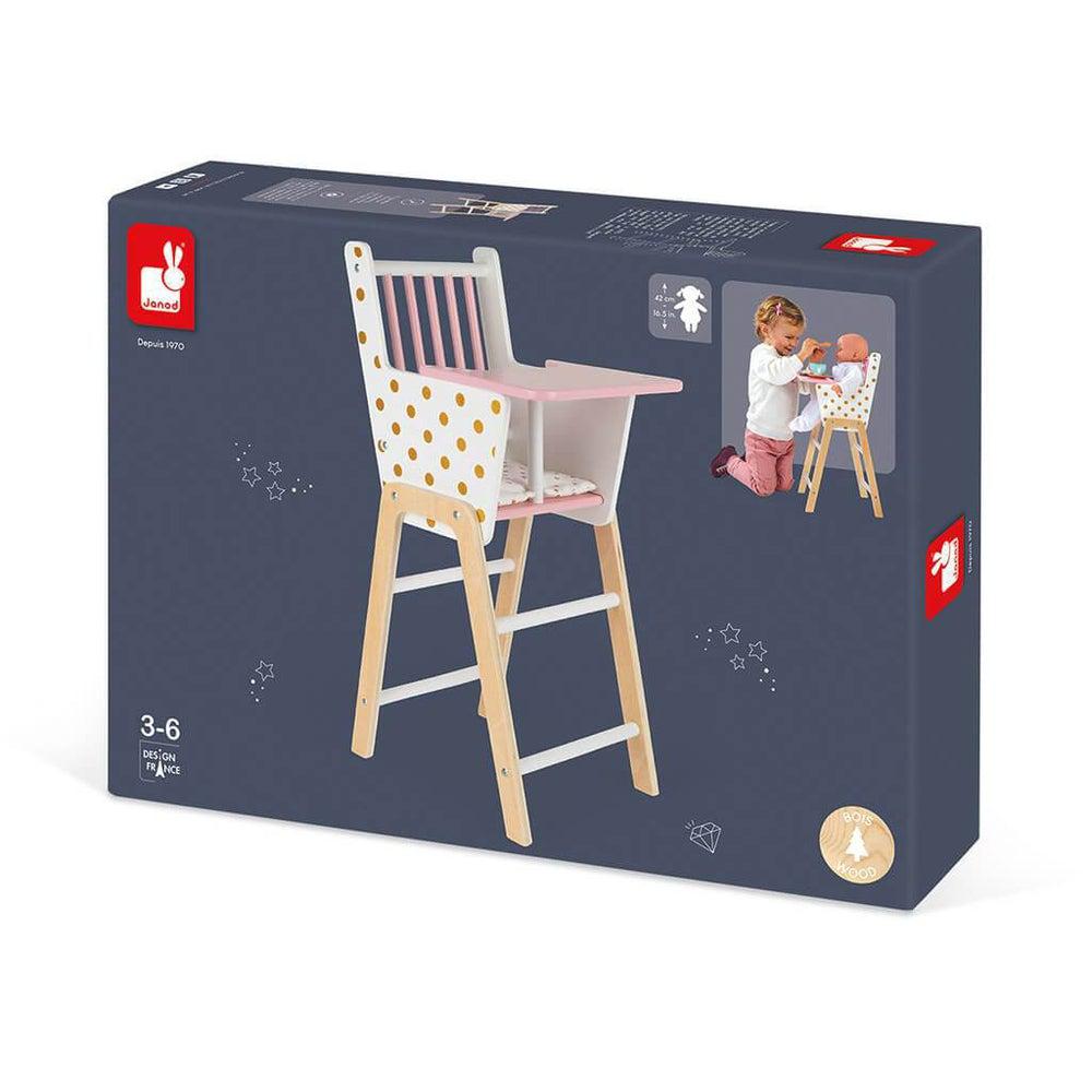 Chaise Haute Bébé pour Poupées et Poupons Le Toy Van Jouets en bois