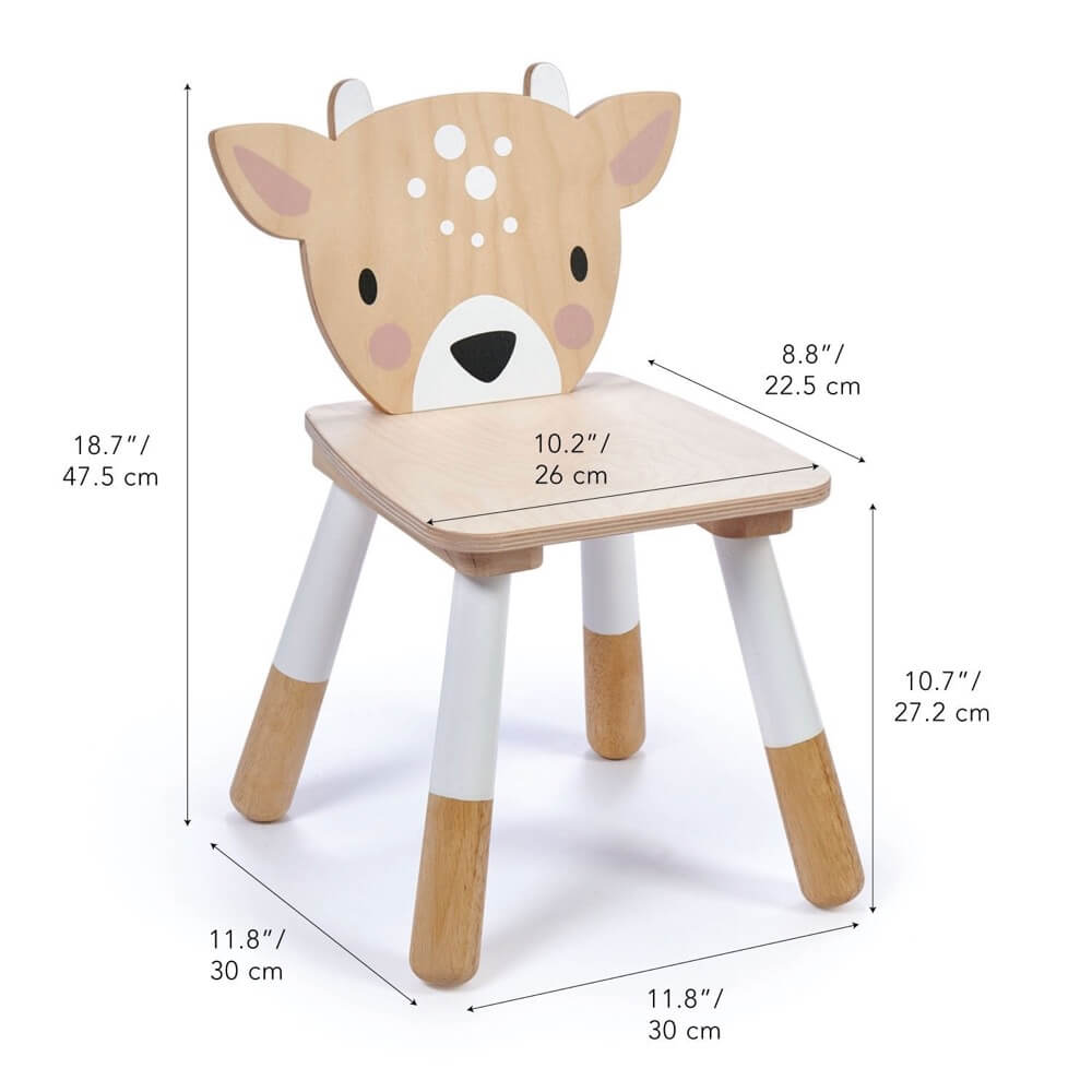 Chaise en bois Cerf de la Forêt - Meubles - Boutique LeoLudo - Tender Leaf Toys