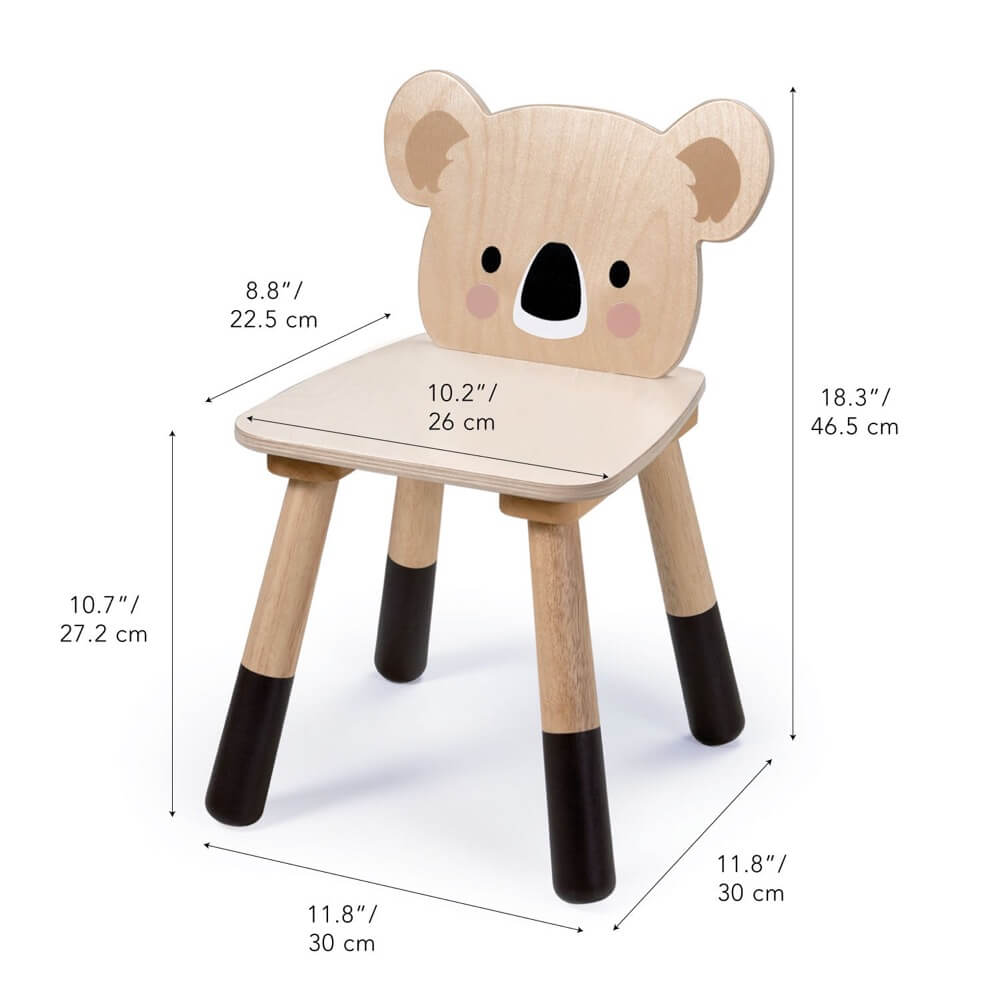 Chaise en bois Koala de la Forêt-Tender Leaf Toys-Boutique LeoLudo