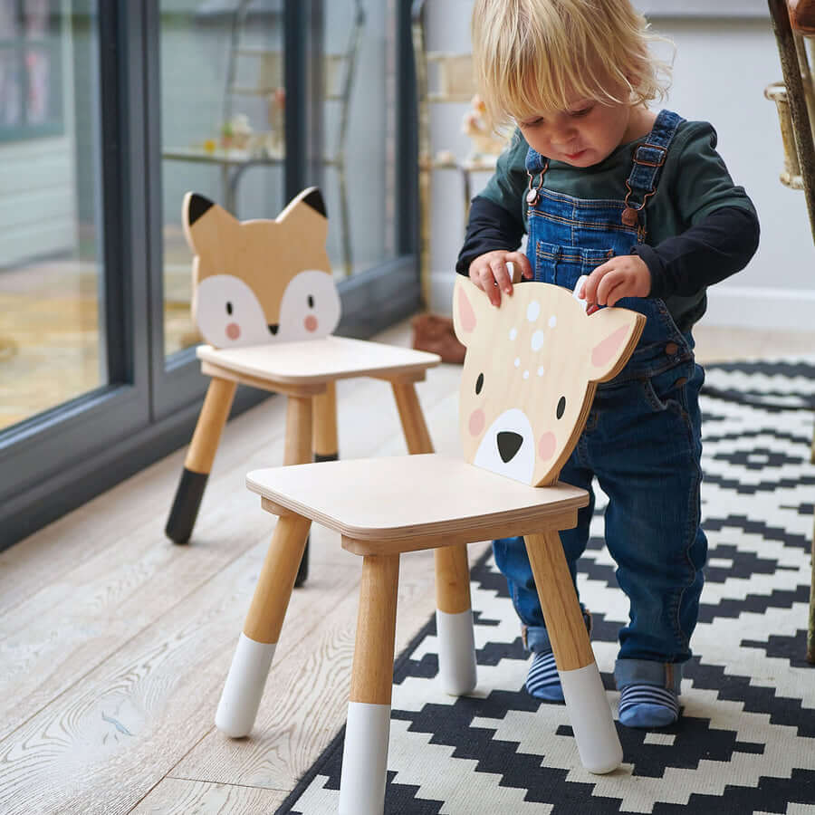 Chaise en bois Renard de la Forêt-Tender Leaf Toys-Boutique LeoLudo