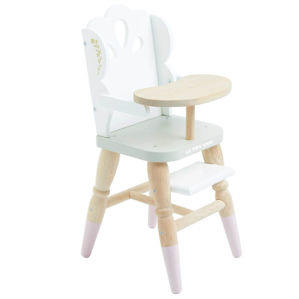 Chaise haute en bois pour poupon 50 cm (sans poupon) - Jouets