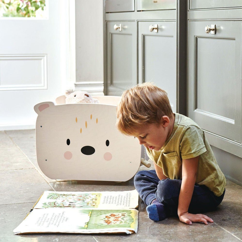 Chariot coffre Ours à tirer - Meubles - Boutique LeoLudo - Tender Leaf Toys